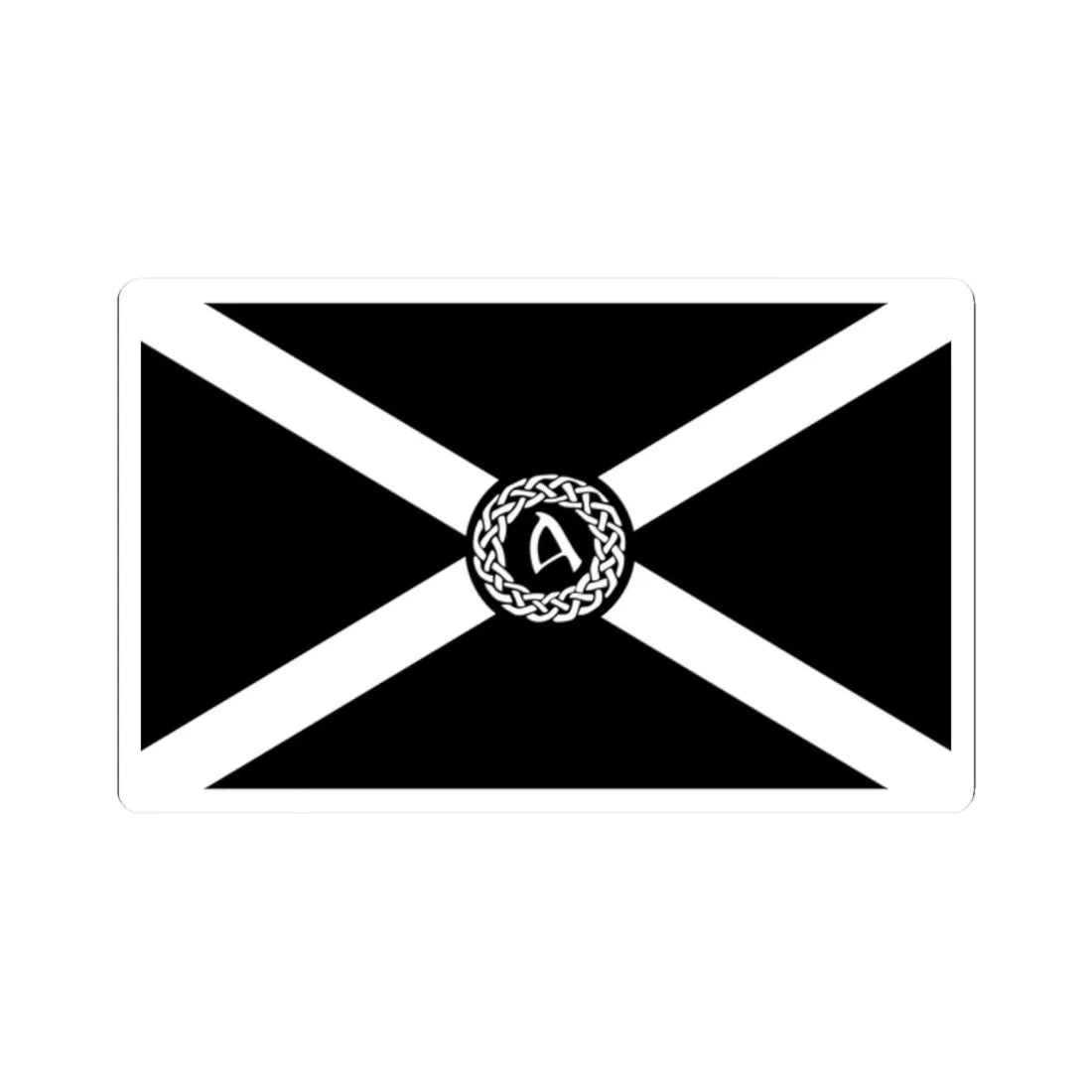 Siol nan Gaidheal Flag (Scotland) STICKER Vinyl Kiss-Cut Decal 2 Inch White - The Sticker Space