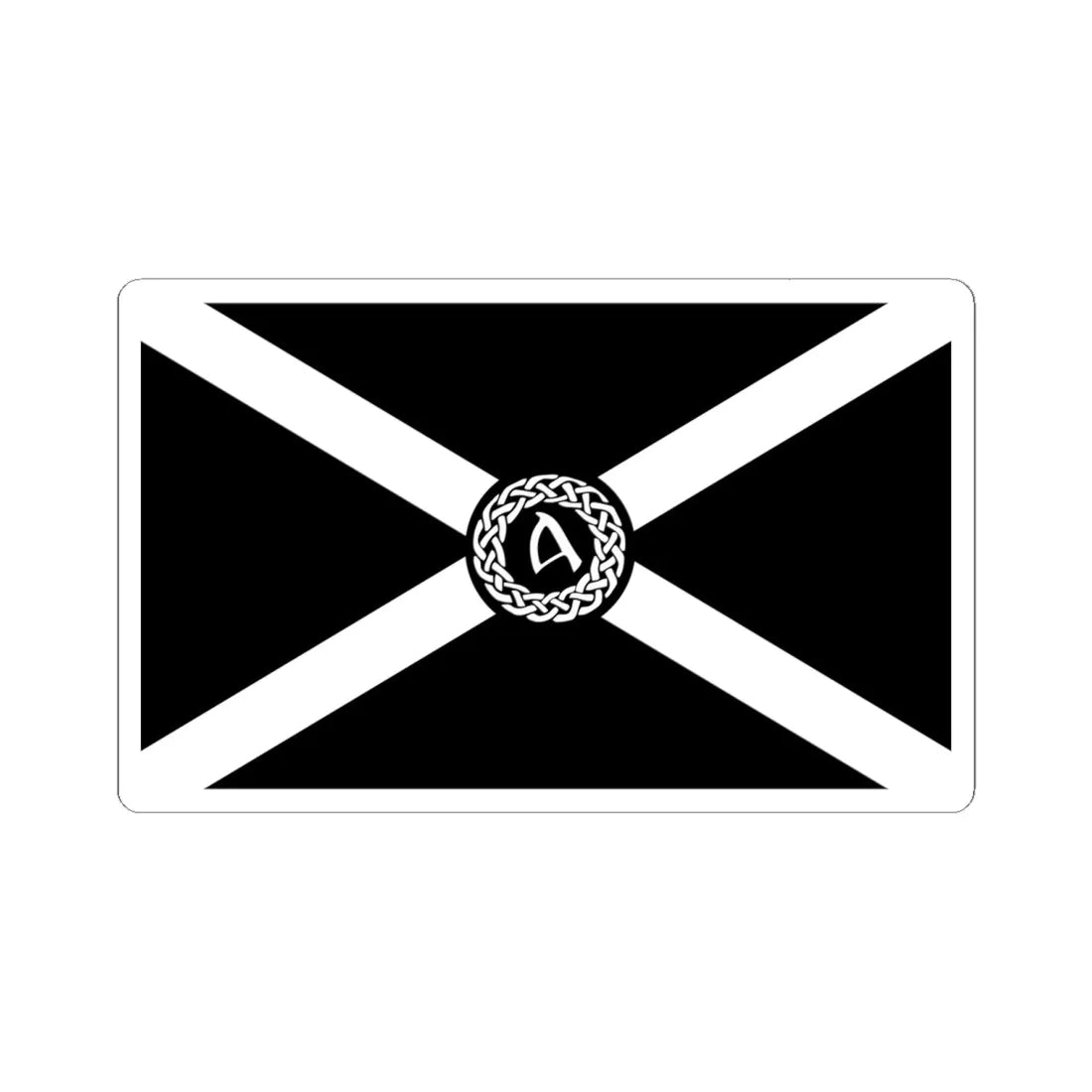 Siol nan Gaidheal Flag (Scotland) STICKER Vinyl Kiss-Cut Decal 6 Inch White - The Sticker Space