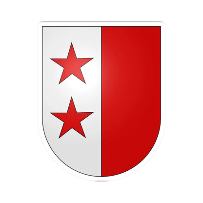 Sion-coat of arms (Switzerland) (Coat of Arms) STICKER Vinyl Kiss-Cut Decal 2 Inch White - The Sticker Space