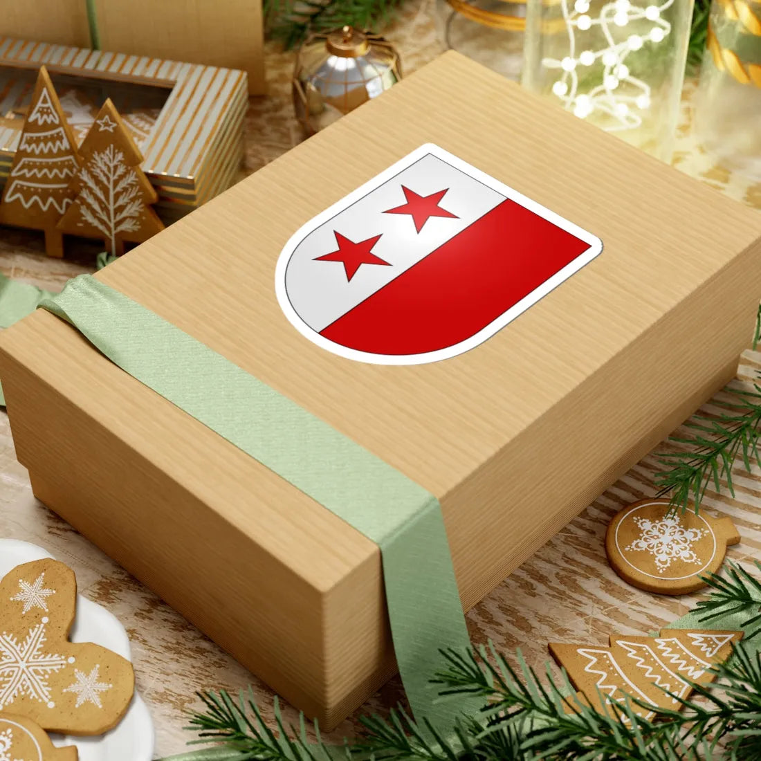 Sion-coat of arms (Switzerland) (Coat of Arms) STICKER Vinyl Kiss-Cut Decal - The Sticker Space