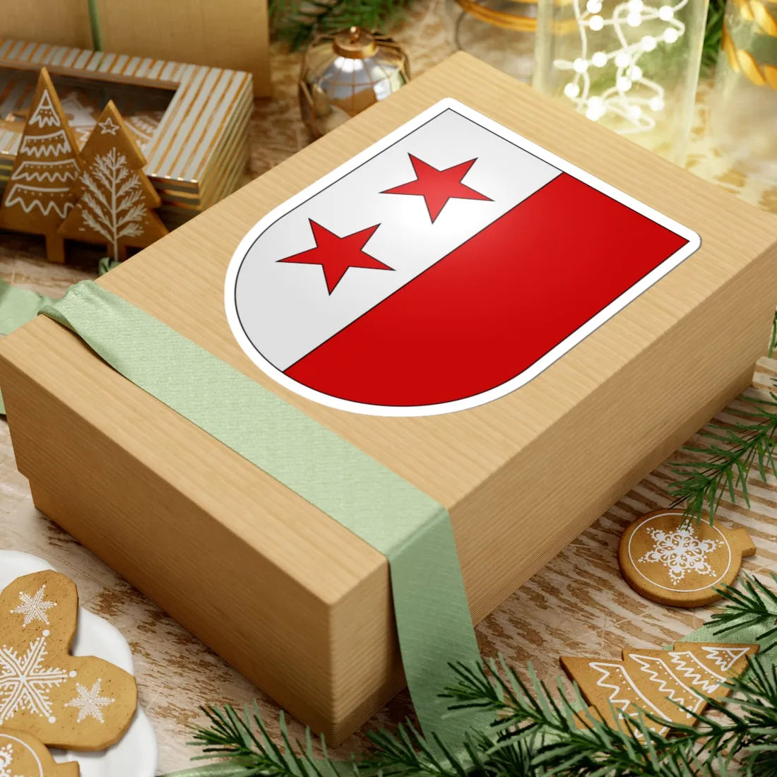 Sion-coat of arms (Switzerland) (Coat of Arms) STICKER Vinyl Kiss-Cut Decal - The Sticker Space