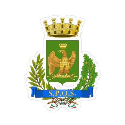 Siracusa-Stemma (Italy) (Coat of Arms) STICKER Vinyl Kiss-Cut Decal 4 Inch White - The Sticker Space