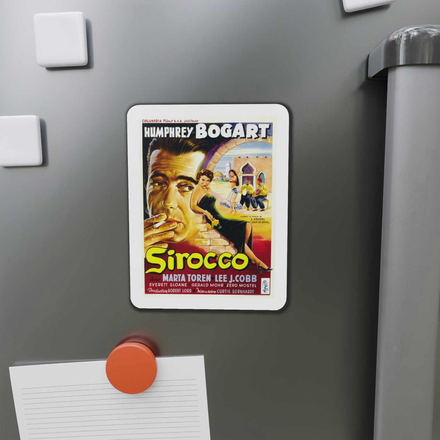 Sirocco 1951 Movie Poster Die-Cut Magnet-The Sticker Space