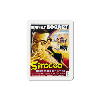 Sirocco 1951 Movie Poster Die-Cut Magnet-5 Inch-The Sticker Space