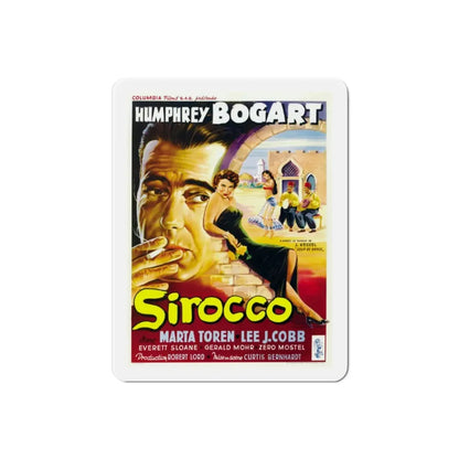 Sirocco 1951 Movie Poster Refrigerator Magnet 2 Inch - The Sticker Space
