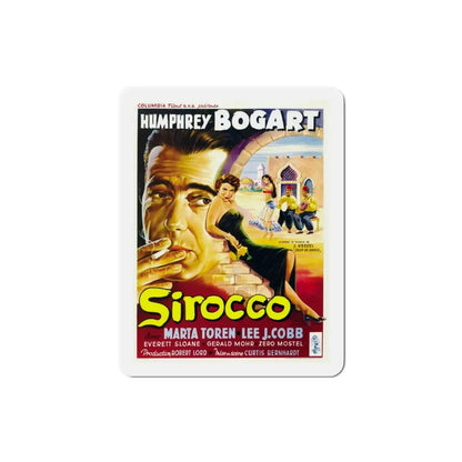 Sirocco 1951 Movie Poster Refrigerator Magnet 3 Inch - The Sticker Space