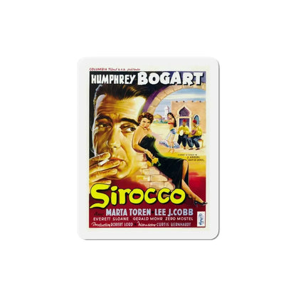 Sirocco 1951 Movie Poster Refrigerator Magnet 4 Inch - The Sticker Space