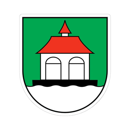 Sisikon-coat of arms (Switzerland) (Coat of Arms) STICKER Vinyl Kiss-Cut Decal 6 Inch White - The Sticker Space