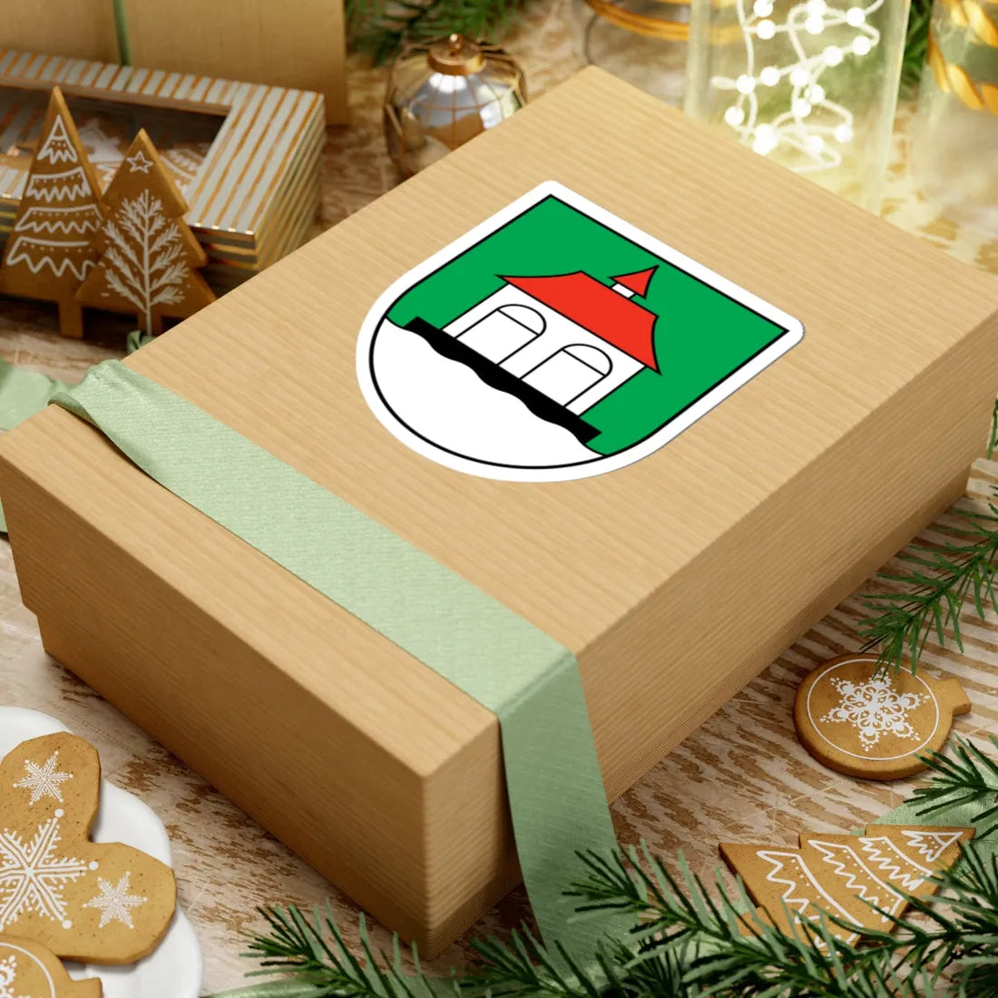 Sisikon-coat of arms (Switzerland) (Coat of Arms) STICKER Vinyl Kiss-Cut Decal - The Sticker Space