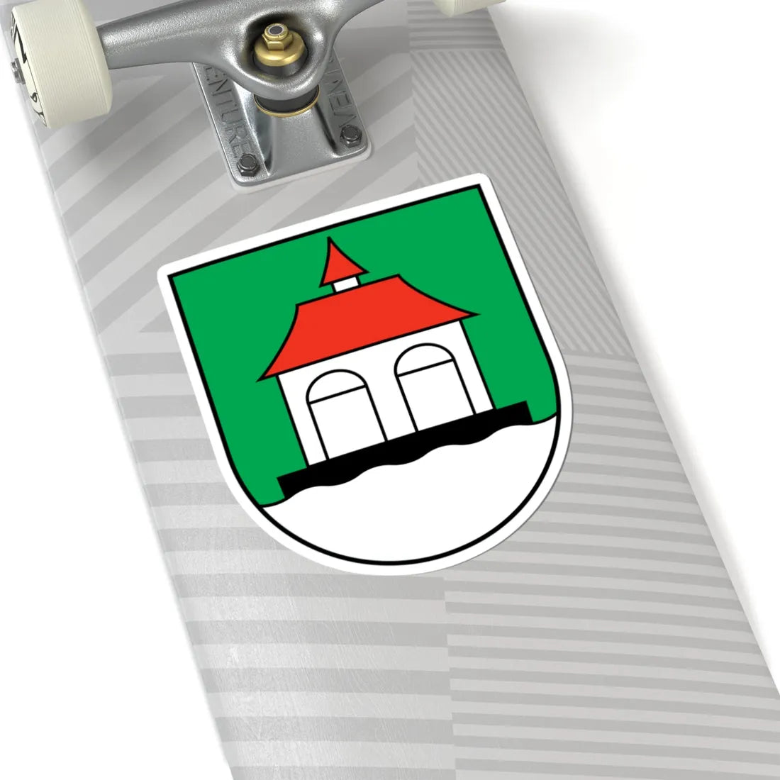 Sisikon-coat of arms (Switzerland) (Coat of Arms) STICKER Vinyl Kiss-Cut Decal - The Sticker Space