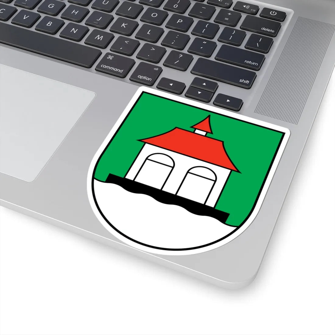 Sisikon-coat of arms (Switzerland) (Coat of Arms) STICKER Vinyl Kiss-Cut Decal - The Sticker Space