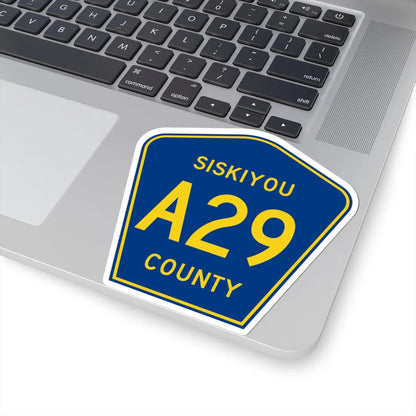 Siskiyou County A29 (California) (Road Sign) STICKER Vinyl Kiss-Cut Decal - The Sticker Space