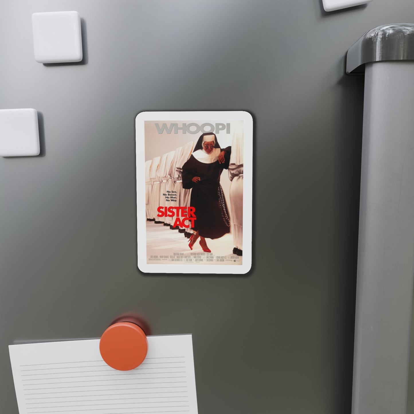 Sister Act 1992 Movie Poster Die-Cut Magnet-The Sticker Space