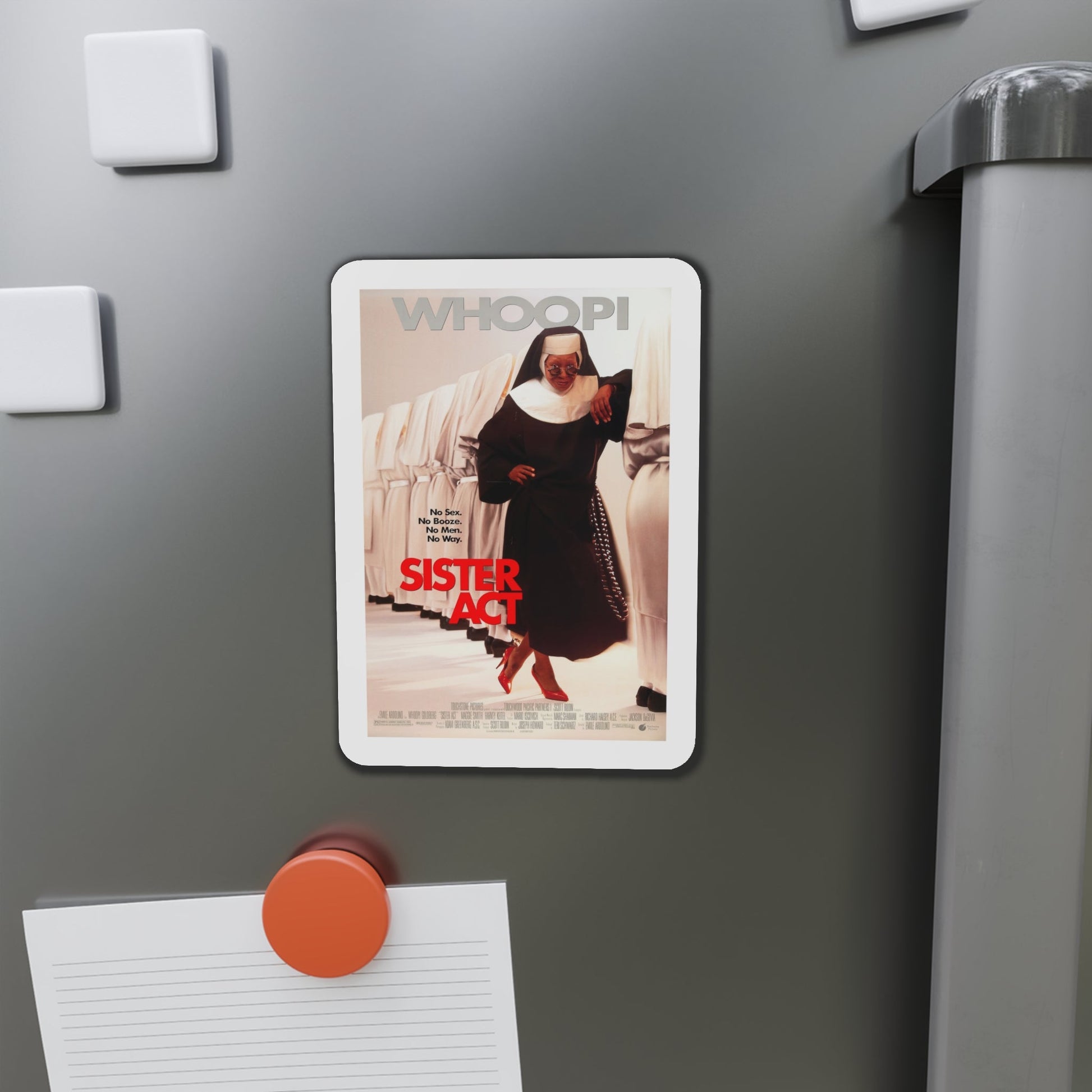 Sister Act 1992 Movie Poster Die-Cut Magnet-The Sticker Space