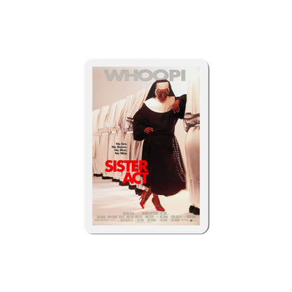 Sister Act 1992 Movie Poster Die-Cut Magnet-6 Inch-The Sticker Space