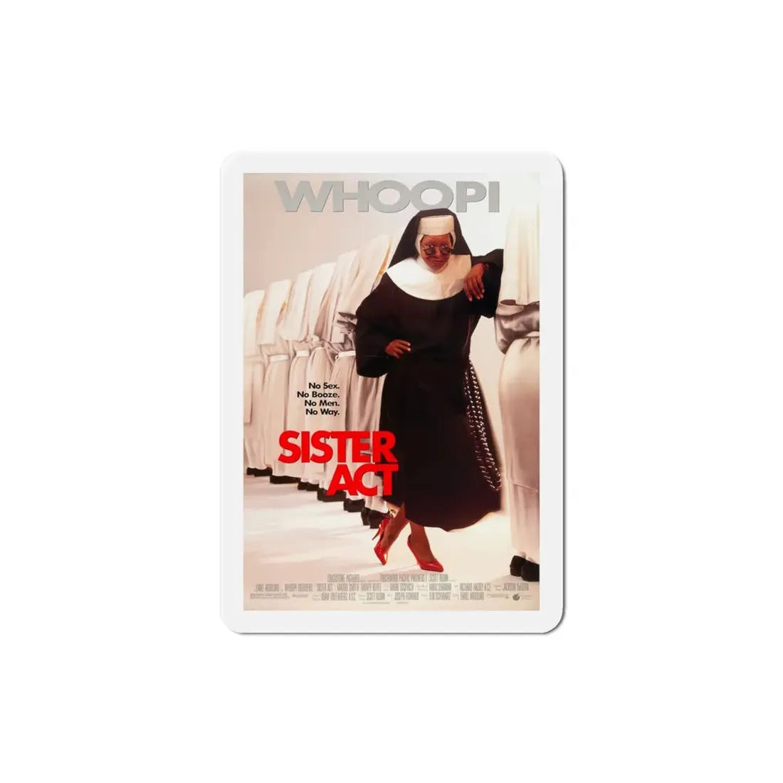 Sister Act 1992 Movie Poster Refrigerator Magnet 4 Inch - The Sticker Space
