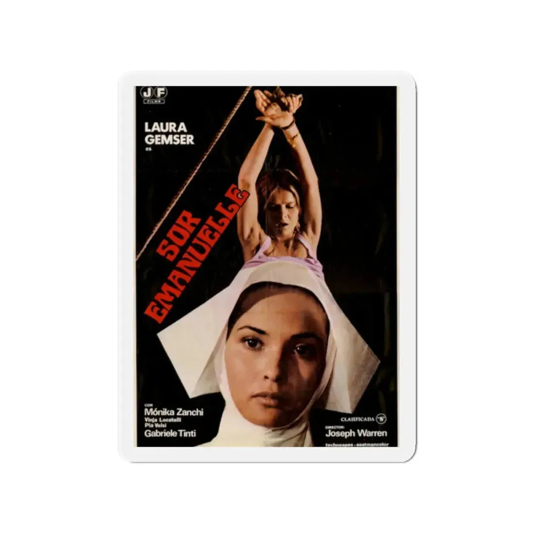 SISTER EMANUELLE (SPAIN) 1977 Movie Poster - Refrigerator Magnet 2 Inch - The Sticker Space