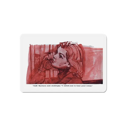 Sister of Divorce (2), Cosmopolitan, July 1957 (Magazine Illustration) Refrigerator Magnet 4 Inch Die-Cut - The Sticker Space