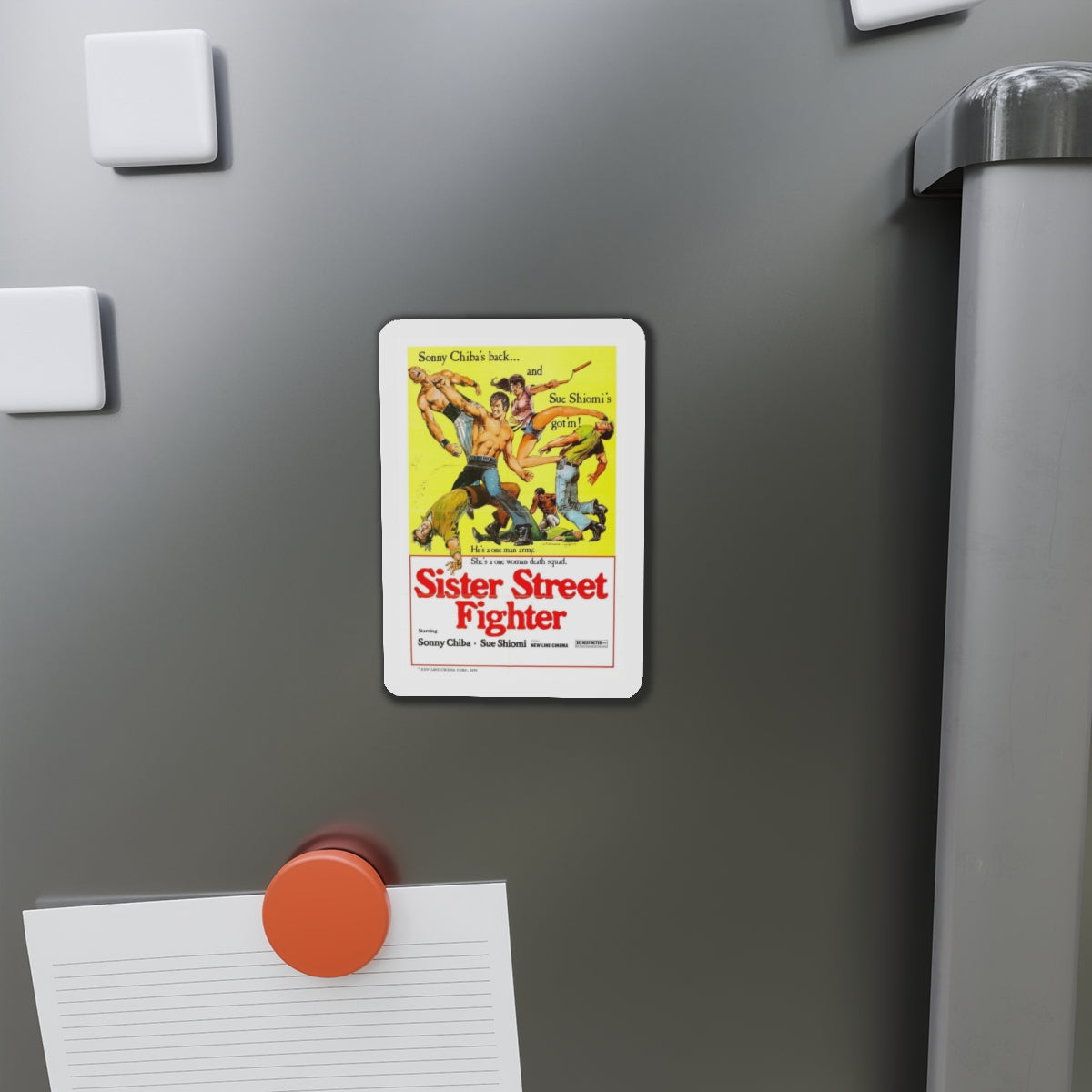 SISTER STREET FIGHTER 1974 Movie Poster - Refrigerator Magnet-The Sticker Space