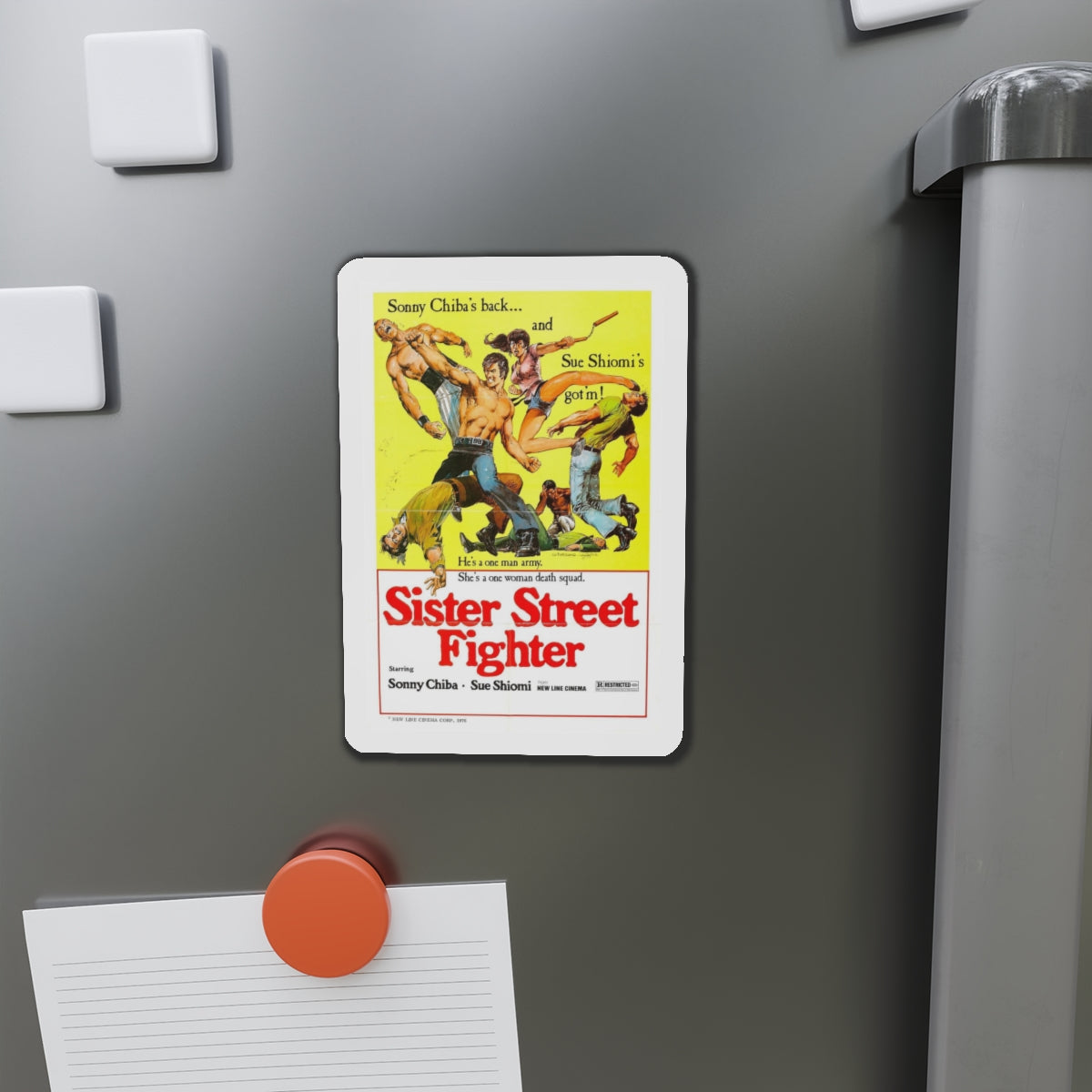 SISTER STREET FIGHTER 1974 Movie Poster - Refrigerator Magnet-The Sticker Space