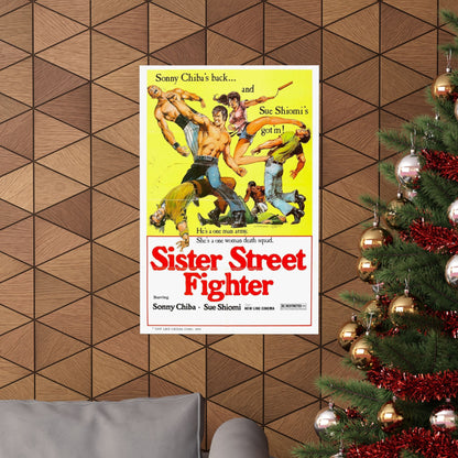 SISTER STREET FIGHTER 1974 - Paper Movie Poster-The Sticker Space