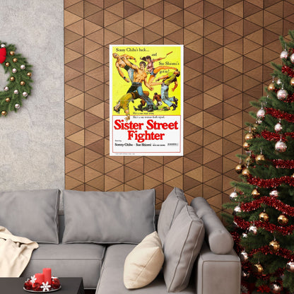 SISTER STREET FIGHTER 1974 - Paper Movie Poster-The Sticker Space