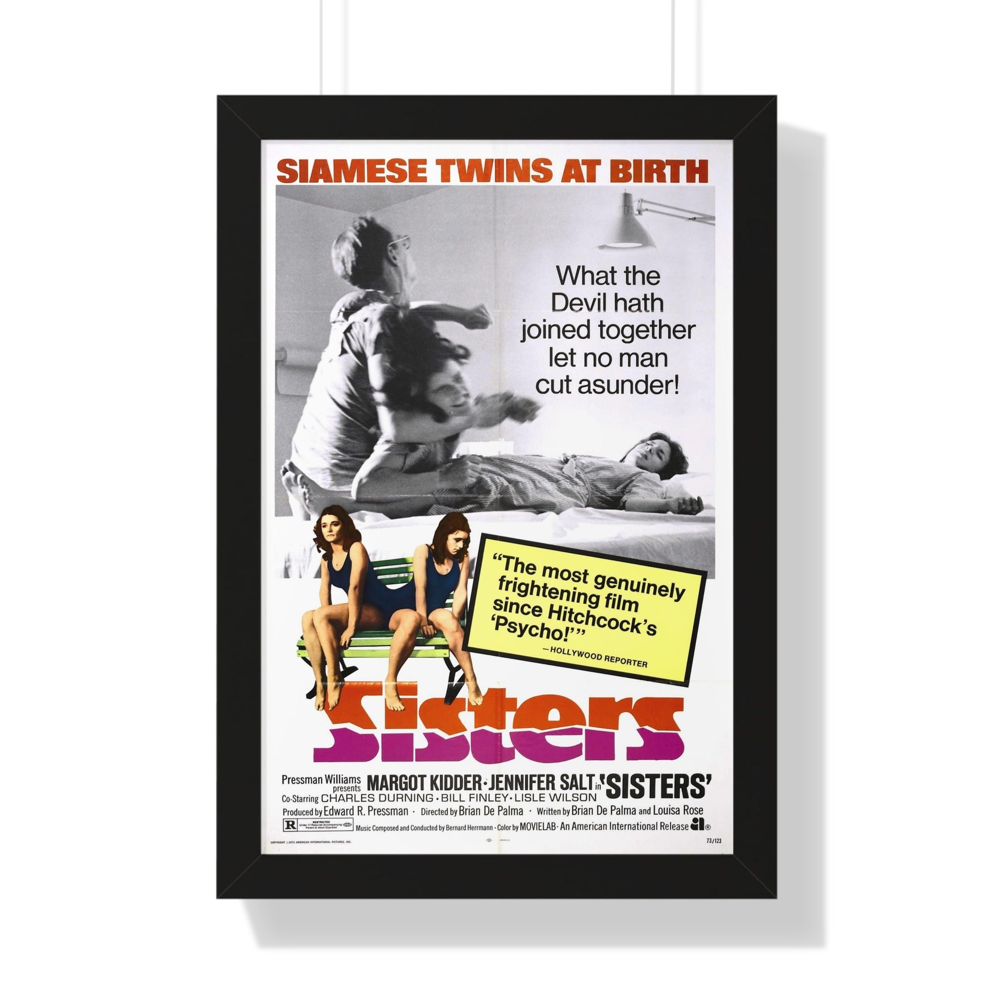 SISTERS 1972 - Framed Movie Poster-16″ x 24″-The Sticker Space