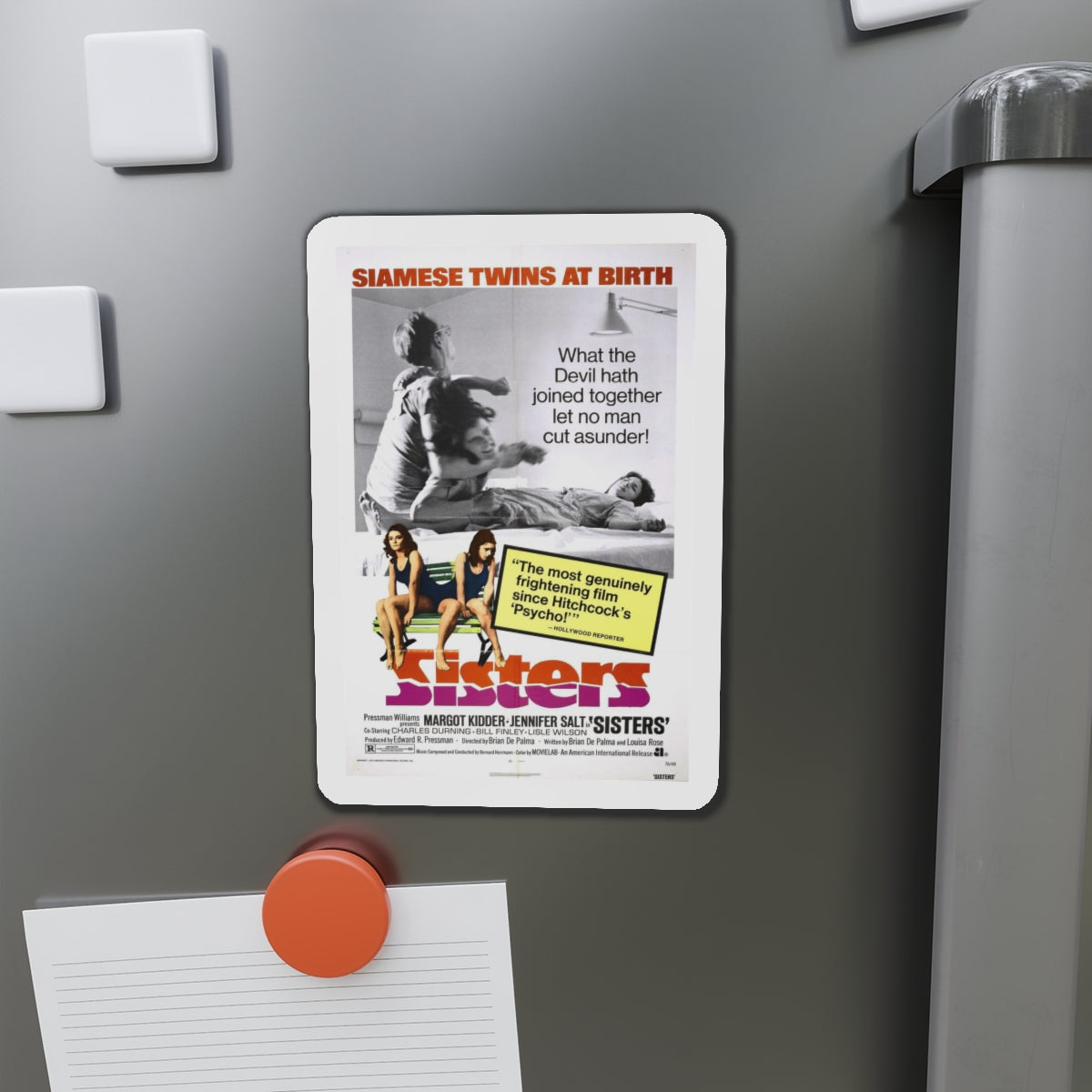 SISTERS 1972 Movie Poster - Refrigerator Magnet-The Sticker Space