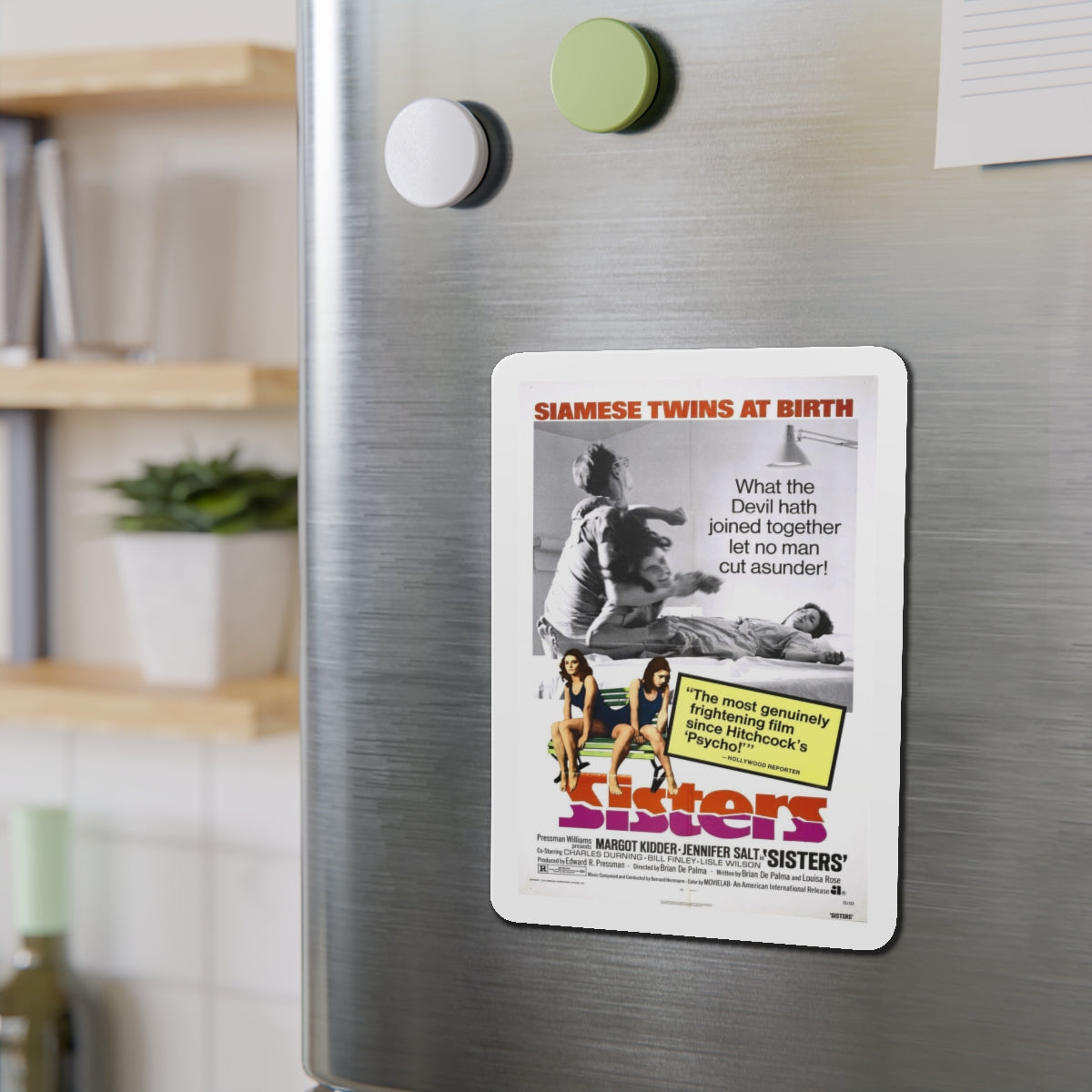 SISTERS 1972 Movie Poster - Refrigerator Magnet-The Sticker Space