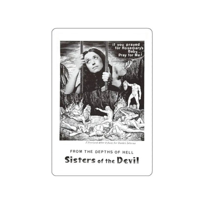 SISTERS OF THE DEVIL (THE DEVIL'S SISTERS) 1966 Movie Poster STICKER Vinyl Die-Cut Decal 3 Inch - The Sticker Space