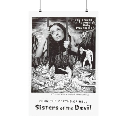 SISTERS OF THE DEVIL (THE DEVIL'S SISTERS) 1966 - Paper Movie Poster 20″ x 30″ Matte - The Sticker Space
