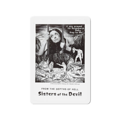 SISTERS OF THE DEVIL (THE DEVIL'S SISTERS) 1966 Movie Poster - Refrigerator Magnet-3" x 3"-The Sticker Space