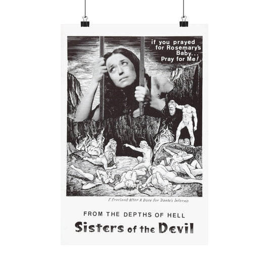 SISTERS OF THE DEVIL (THE DEVIL'S SISTERS) 1966 - Paper Movie Poster-12″ x 18″-The Sticker Space