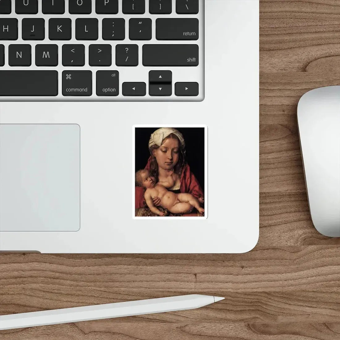 SITTOW, Michel - Virgin and Child (Artwork) STICKER Vinyl Die-Cut Decal - The Sticker Space