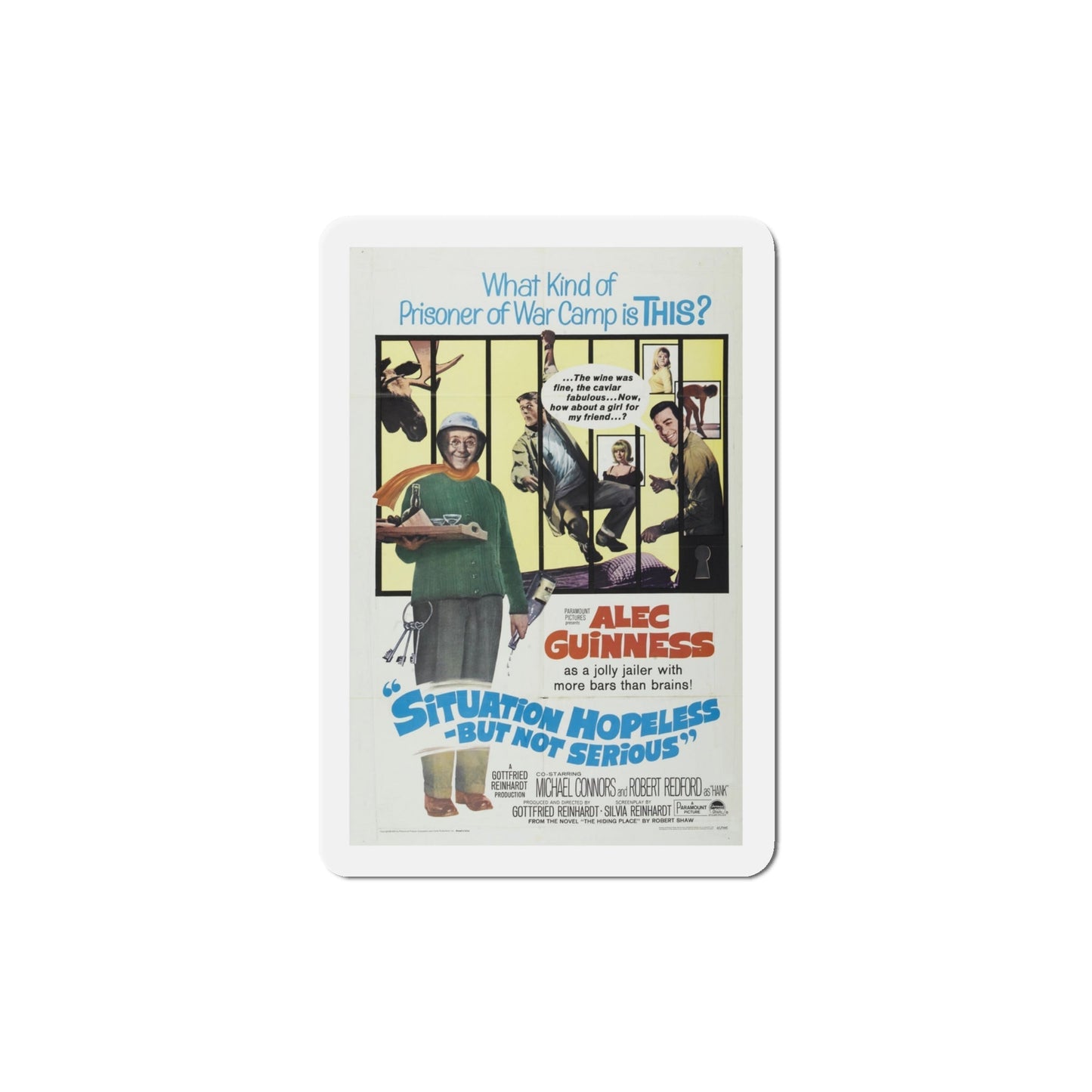 Situation Hopeless But Not Serious 1965 Movie Poster Die-Cut Magnet-4 Inch-The Sticker Space