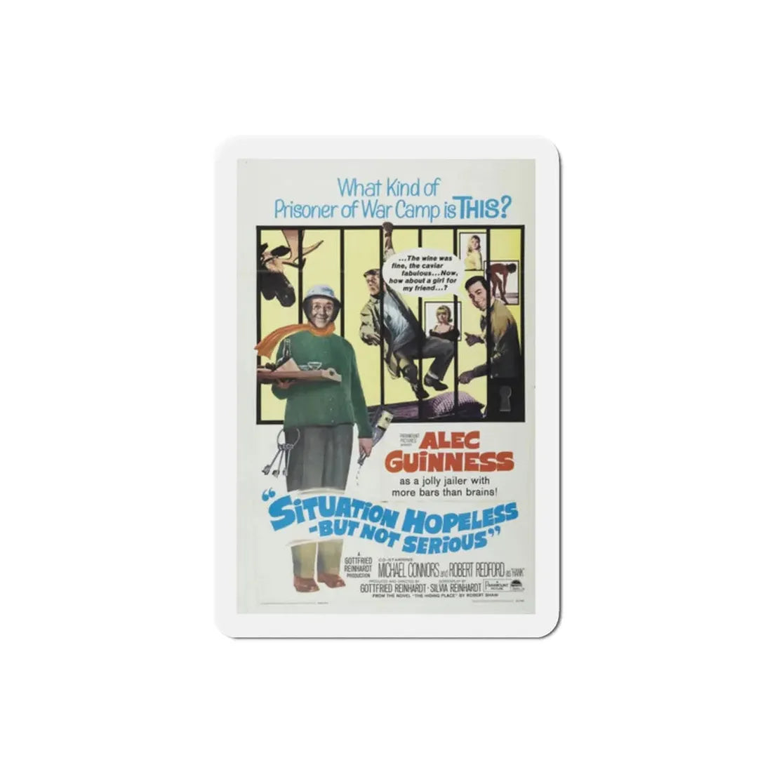 Situation Hopeless But Not Serious 1965 Movie Poster Refrigerator Magnet 2 Inch - The Sticker Space