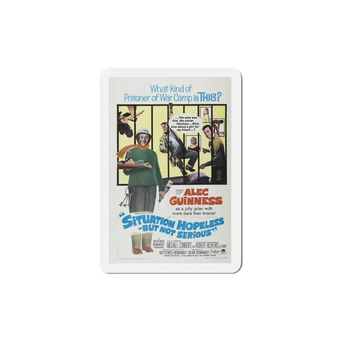 Situation Hopeless But Not Serious 1965 Movie Poster Refrigerator Magnet 4 Inch - The Sticker Space