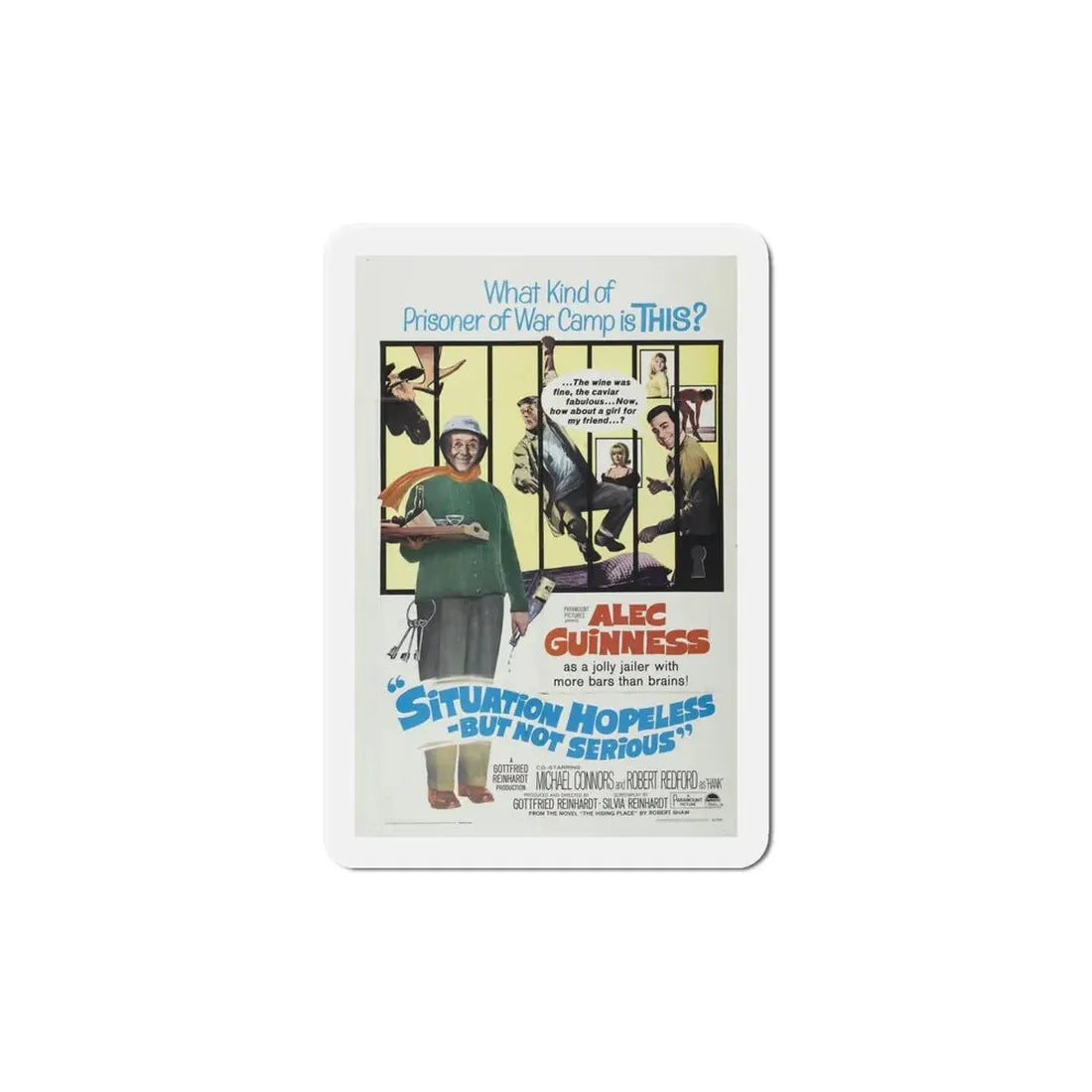 Situation Hopeless But Not Serious 1965 Movie Poster Refrigerator Magnet 6 Inch - The Sticker Space