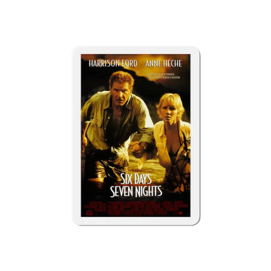 Six Days Seven Nights 1998 Movie Poster Refrigerator Magnet 2 Inch - The Sticker Space