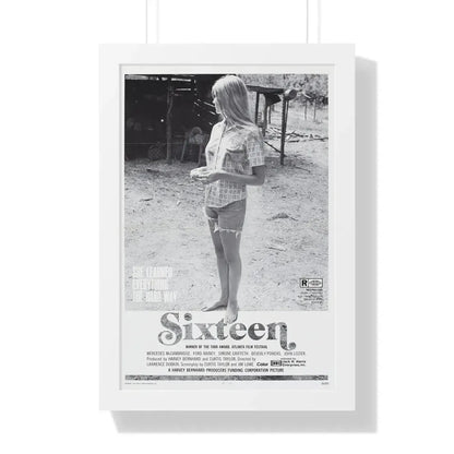 SIXTEEN 1972 - Framed Movie Poster 16″ x 24″ White - The Sticker Space