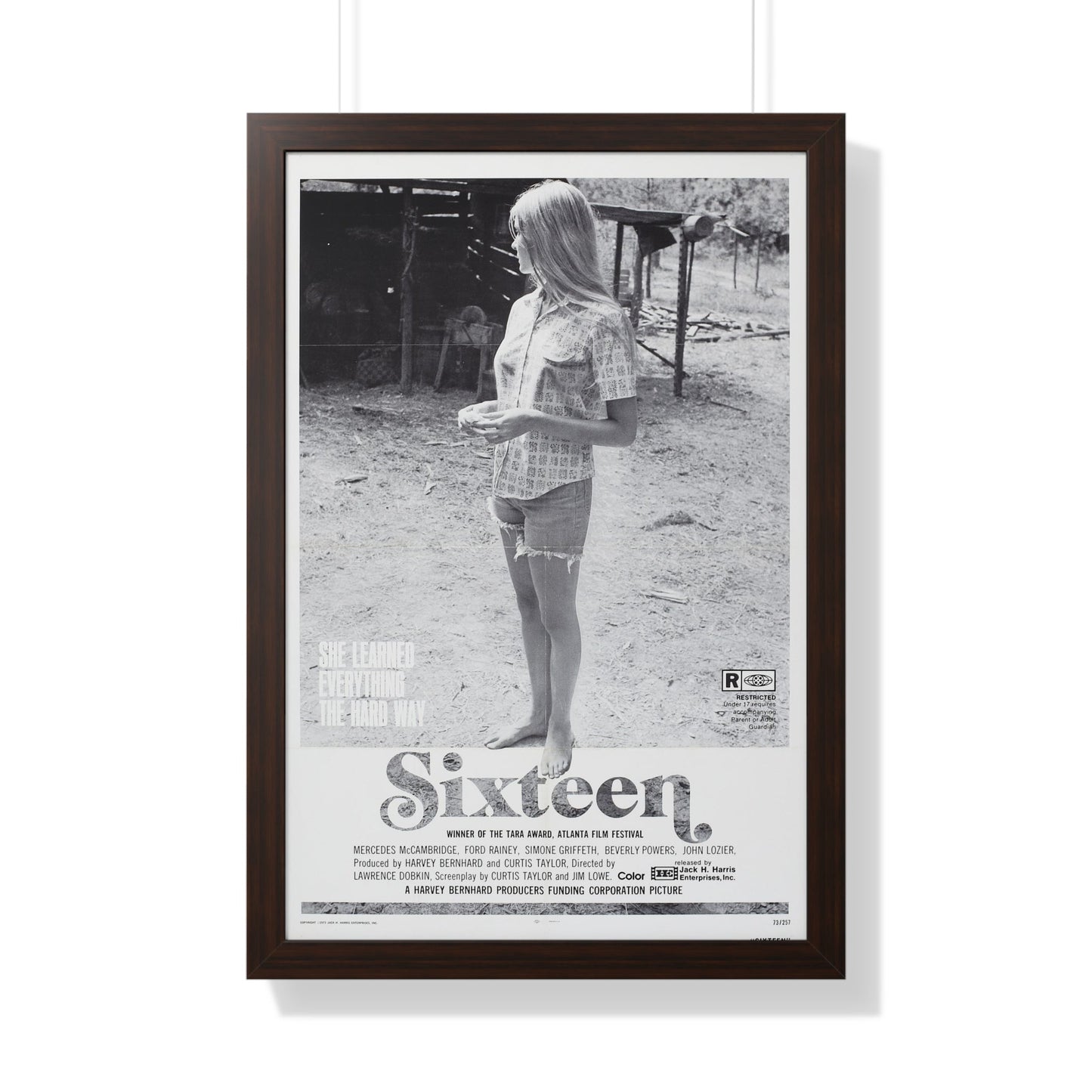 SIXTEEN 1972 - Framed Movie Poster-20" x 30"-The Sticker Space