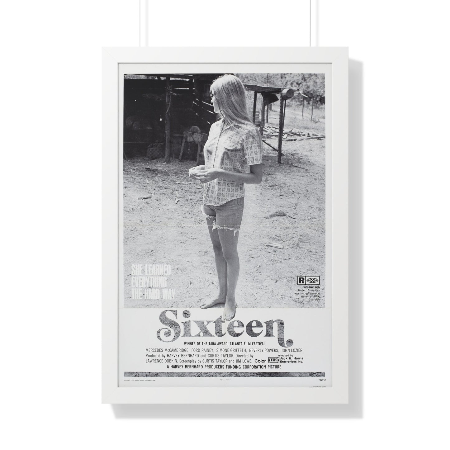 SIXTEEN 1972 - Framed Movie Poster-20" x 30"-The Sticker Space