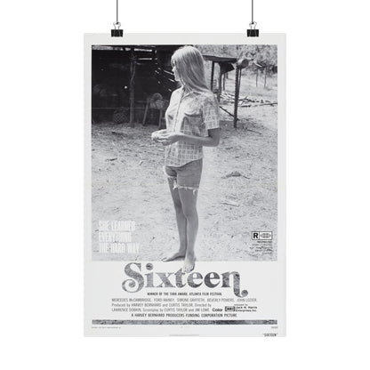 SIXTEEN 1972 - Paper Movie Poster-12″ x 18″-The Sticker Space