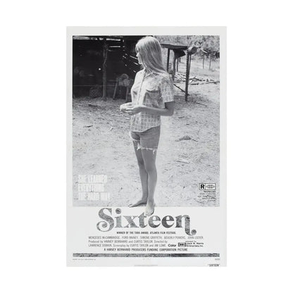 SIXTEEN 1972 - Paper Movie Poster - The Sticker Space