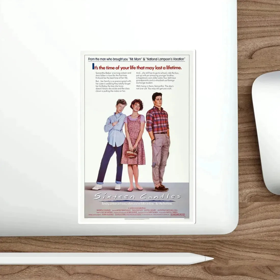 Sixteen Candles 1984 Movie Poster STICKER Vinyl Die-Cut Decal - The Sticker Space