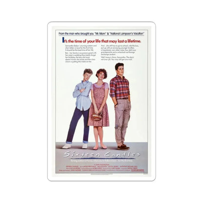 Sixteen Candles 1984 Movie Poster - STICKER Vinyl Kiss-Cut Decal 2 Inch White - The Sticker Space