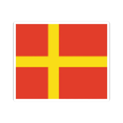 Skanska flaggan (Sweden) STICKER Vinyl Kiss-Cut Decal 2 Inch White - The Sticker Space