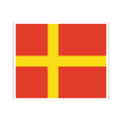 Skanska flaggan (Sweden) STICKER Vinyl Kiss-Cut Decal 3 Inch White - The Sticker Space