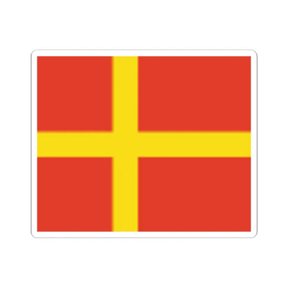 Skanska flaggan (Sweden) STICKER Vinyl Kiss-Cut Decal 6 Inch White - The Sticker Space