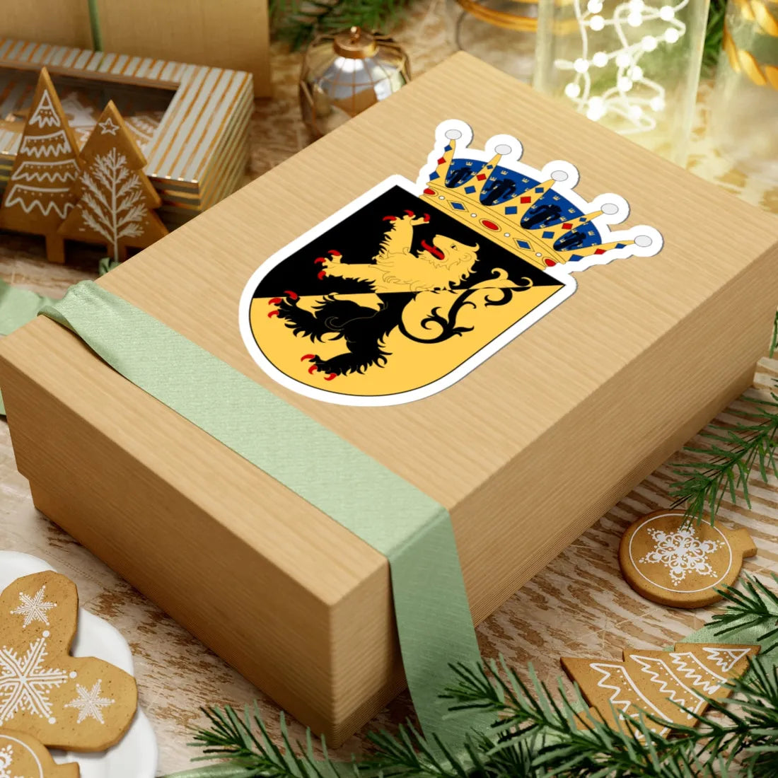 Skaraborgs flygflottilj vapen pre 1994 (Sweden) (Coat of Arms) STICKER Vinyl Kiss-Cut Decal - The Sticker Space